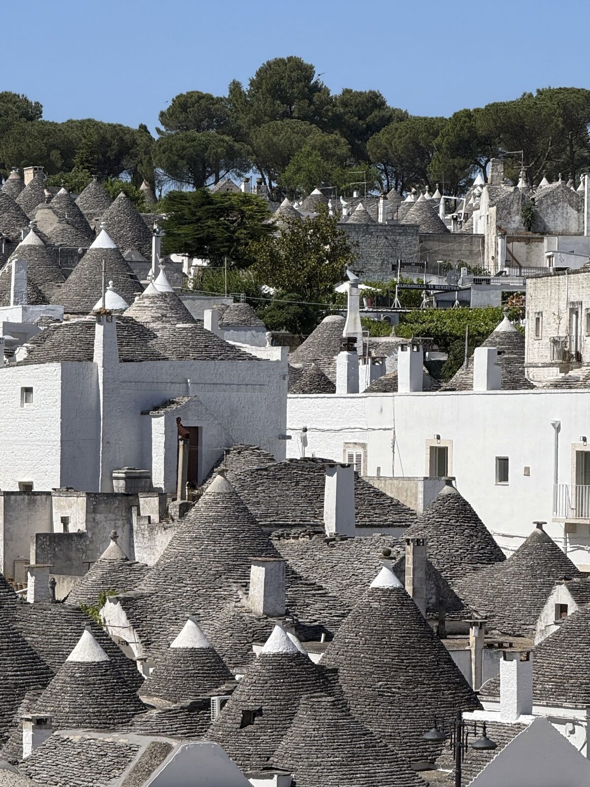Alberobello trulli rooftops