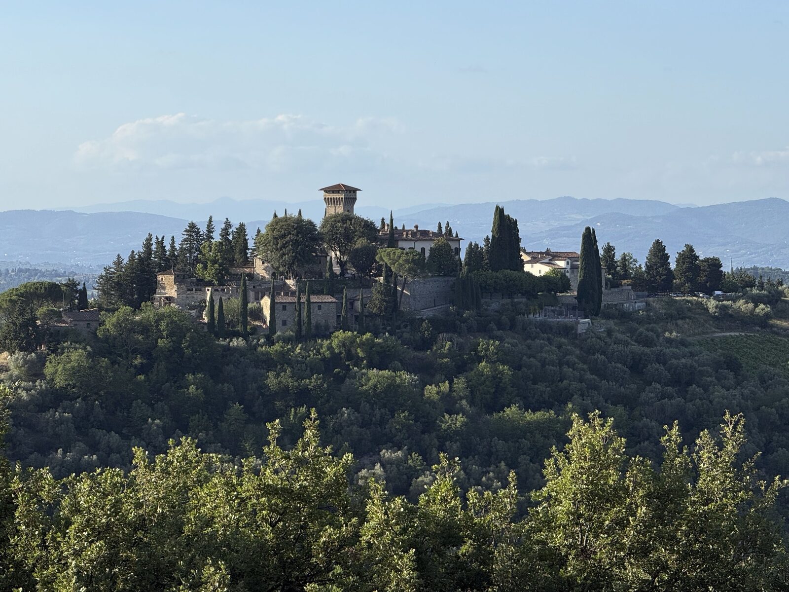 Castello di Verrazzano on the hilltop
